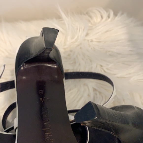 NEW Ralph Lauren Purple label White High Heels 8.5 - Picture 9 of 10